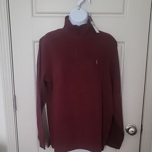 Polo Ralph Lauren, Men's Half Zip Estate Rib. Size Small, New with tags.